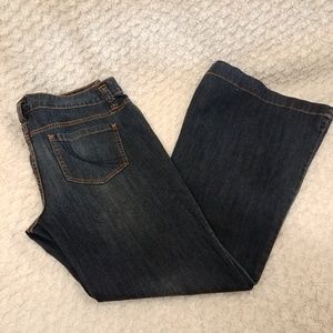 Elle size 12 dark wash flare jeans